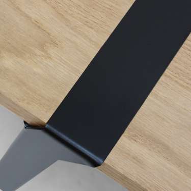 Pi5 TRÉTEAUX DE TABLE BASSE 2 NIVEAUX - BLACK SEMI GLOSS SAMPLE