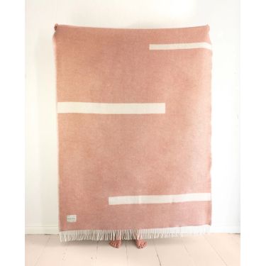 PLAID EN LAINE - RIVER PINK