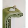 WOOL THROW STREAM MOSS GREEN