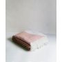 WOOL THROW STREAM PINK