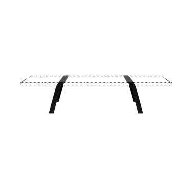 Pi11 TRÉTEAUX DE TABLE BASSE 1 NIVEAU - PIEDS UNIQUEMENT